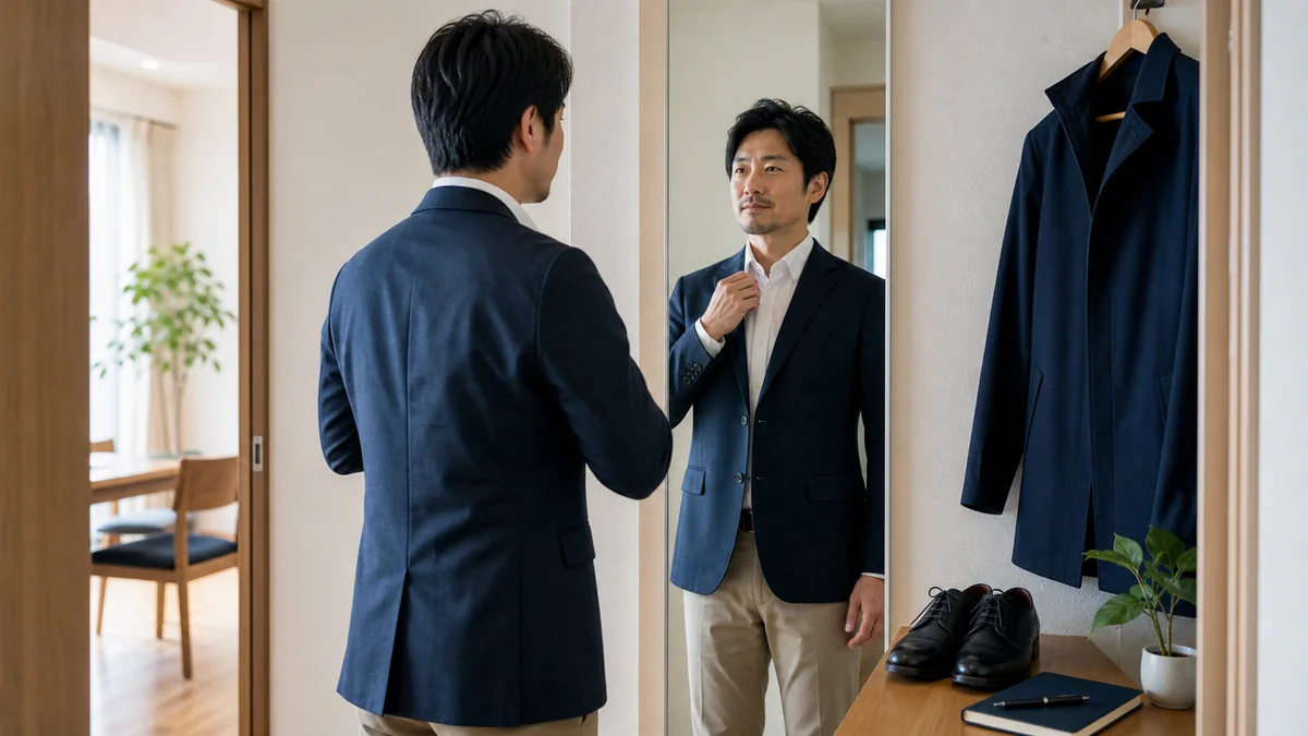 結婚相談所への入会前に服装と清潔感を整える男性